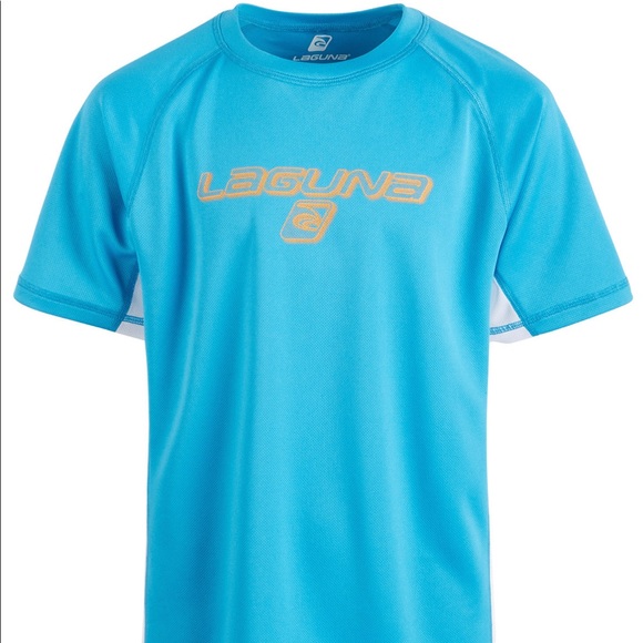 Laguna Other - Laguna Big Boys Dazed Rash Guard COLOR: Ocean Blue/White